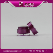 SRS Gesichtscreme Jar Container Verpackung für Sahne und Großhandel Kunststoff 5g Sahne Glas